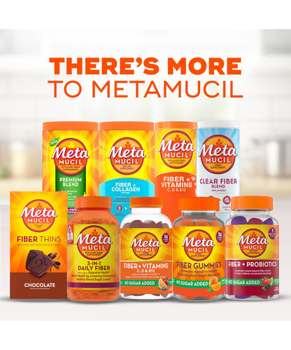 Metamucil Fiber Gummies for Adults with Vitamins C, D, B12 for Metabolism, No Sugar Added Citrus Berry Flavor, 5g Plant Based Prebiotic Metamucil