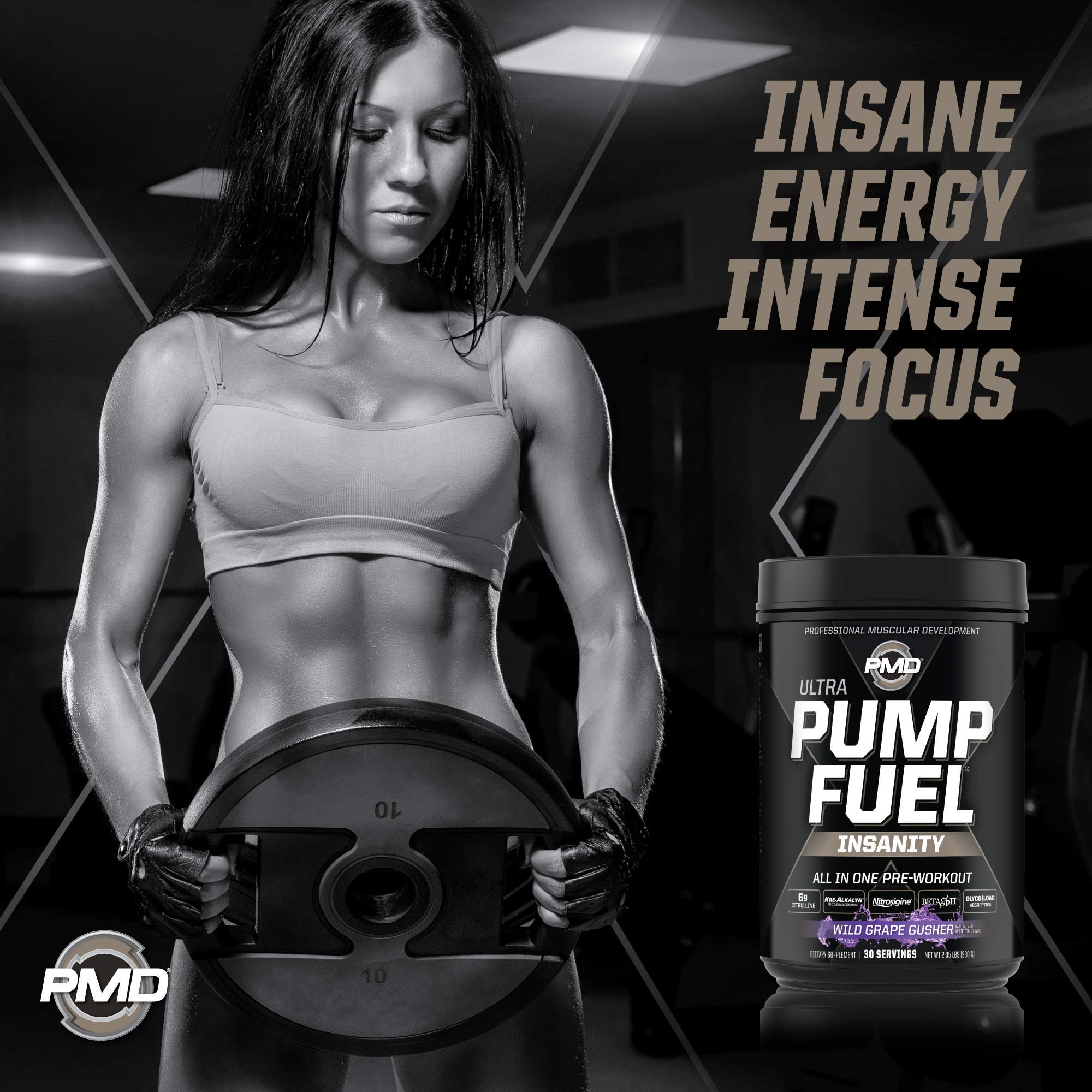 PMD Sports Ultra Pump Fuel Insanity - Pre Workout - Grape Gusher (30 Servings) PMD buy australia supplements