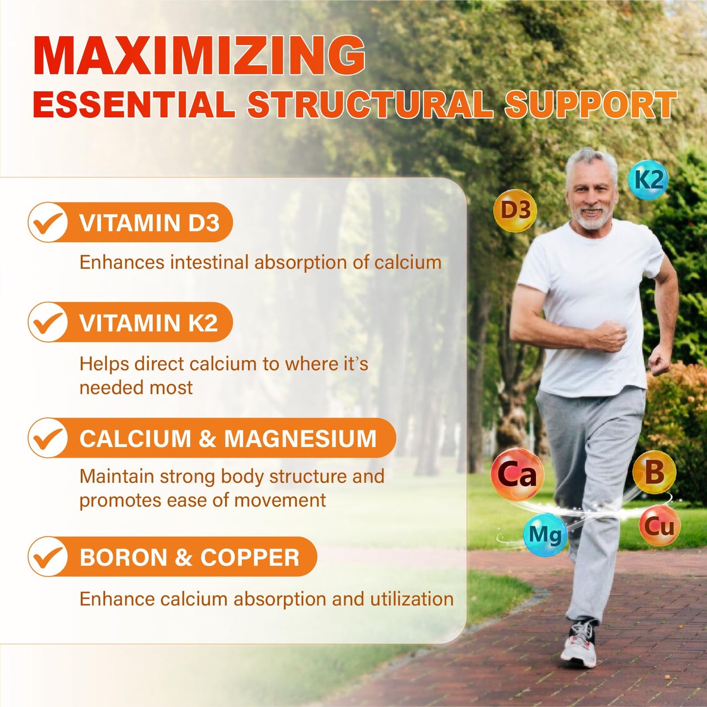 Calcium 1200 mg with Vitamin D3 Gummies for Adults - Calcium Citrate with Vitamin D3 K2, Magnesium, Zinc, Boron, Copper and Ashwagandha Maennyliy