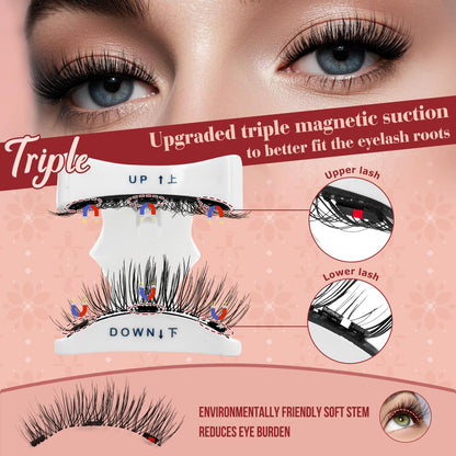 Higu clace Magnetic Eyelashes with Applicator Reusable Magnetic Lashes(A11) Higu clace