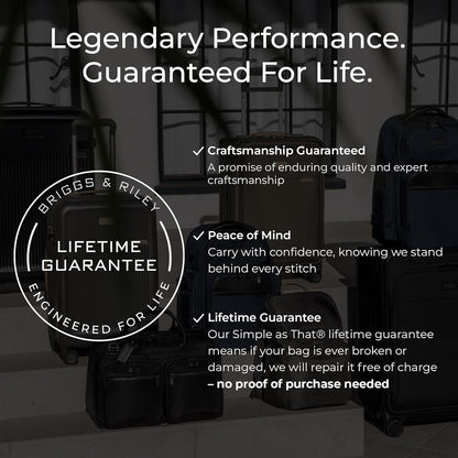 Briggs & Riley Essential 22" 2-Wheel Expandable Carry On - Luggage for Travel, Suitcases with Wheels, Softside Rolling Bag for Men & Women, Self-Repairing Zipper - Baseline Collection, Black Gsupps Australia