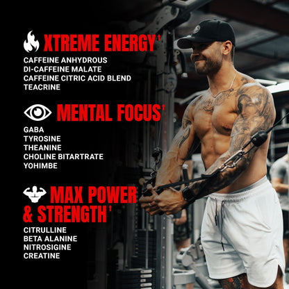ProSupps Mr. Hyde Xtreme Pre Workout Powder with Creatine, Beta Alanine & Caffeine – Extreme Energy, Pumps, Focus & Performance - Fitness & Gym Supplements for Men & Women (Watermelon, 30 Servings)
