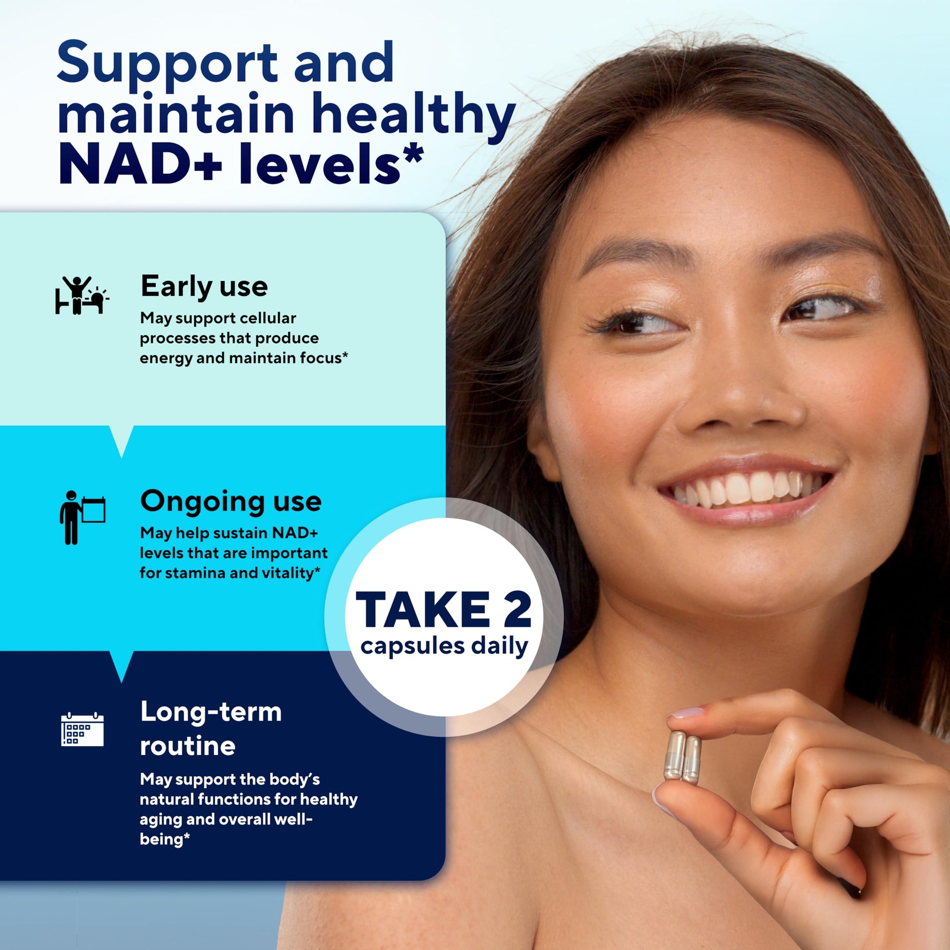 VitaUp NAD+ Resveratrol Supplement - USA Made Trans Resveratrol NAD Supplement 650mg - Nicotinamide Adenine Dinucleotide Capsules for Healthy Aging, Energy & Focus Support - 60 Count VitaUp buy australia supplements