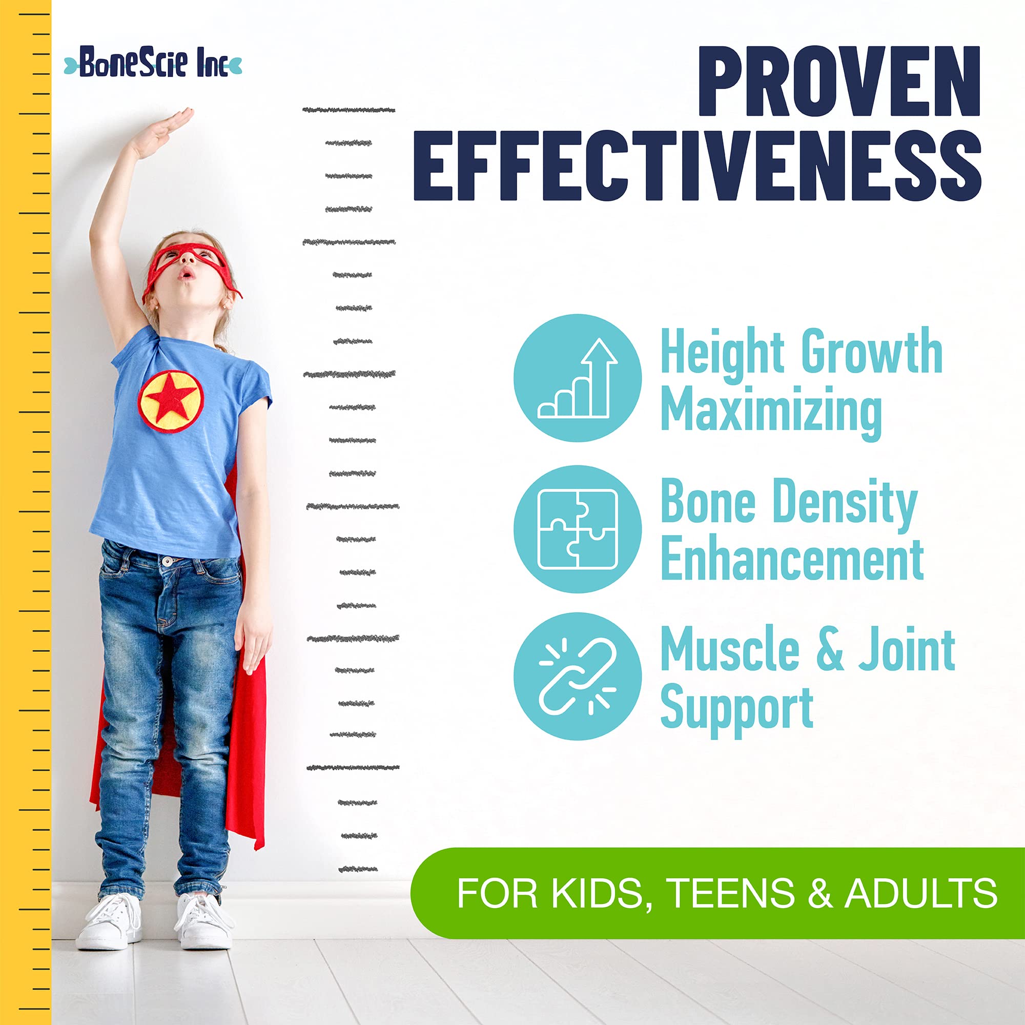 Height Growth Maximizer - Made in USA - Natural Height Increase Booster & Bone Growth Pills - Grow Taller Supplement for Adults, Teens & Kids - Vitamins for Boys & Girls to Get Taller - 120 capsules BONESCIE INC buy australia supplements