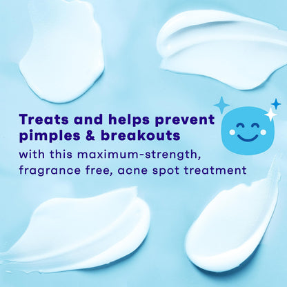Clean & Clear Persa-Gel 10 Oil-Free Acne Spot Treatment with Maximum Strength 10% Benzoyl Peroxide, Topical Pimple Clean & Clear