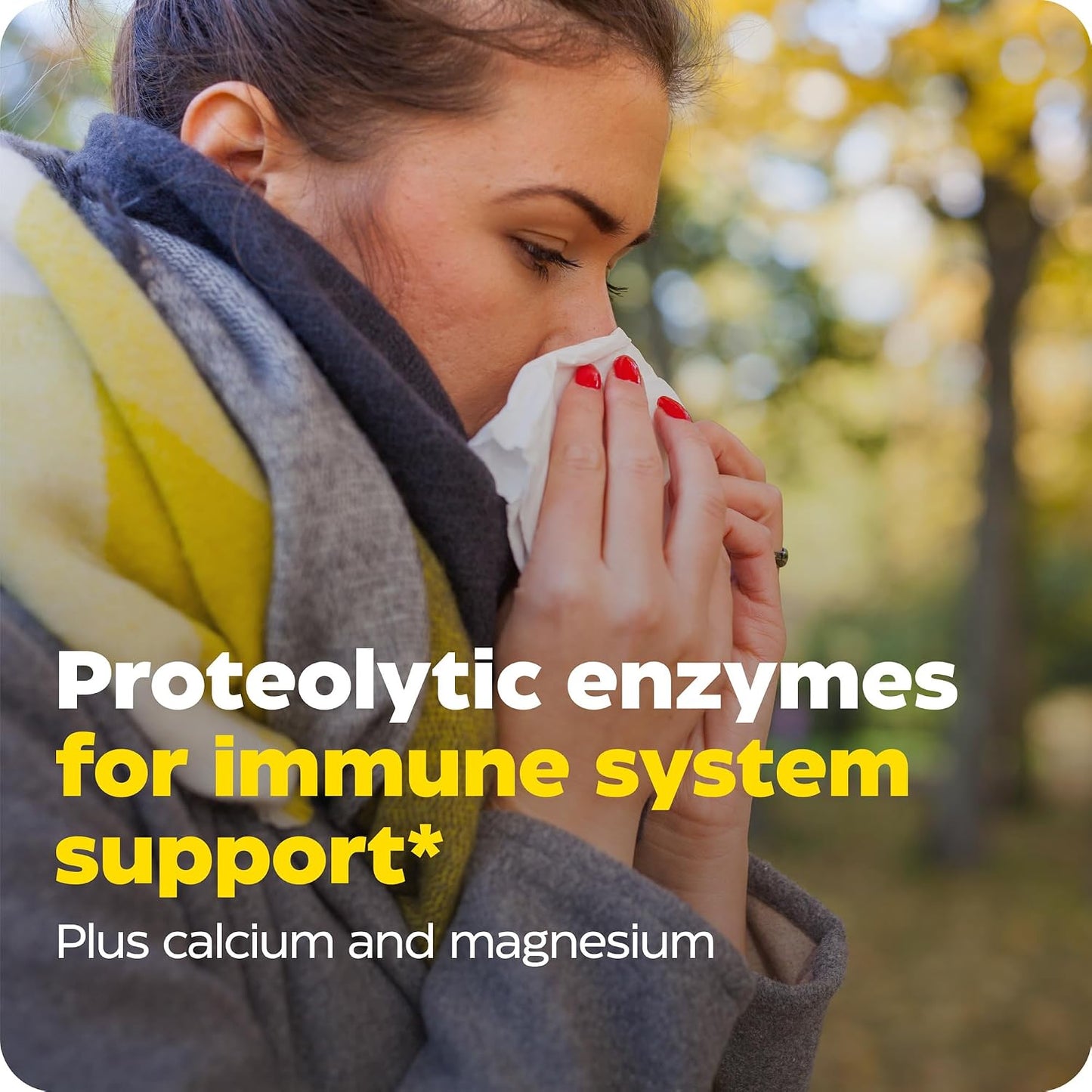 Enzymedica Immune Defense Extra Strength Caps - 90 Capsules | Proteolytic Enzyme Supplement for Men & Women, Immune Health Support Supplement with Protease, Catalase, Vegan Gsupps Australia