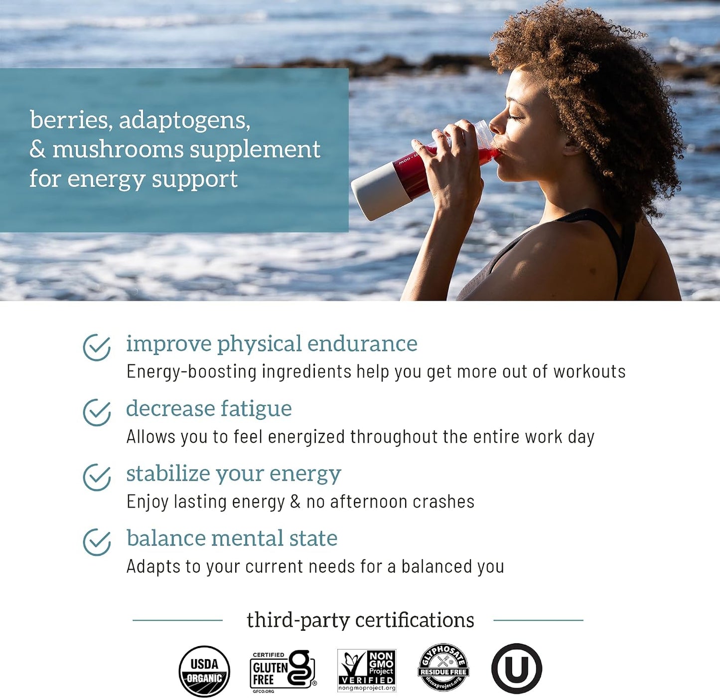 Organifi Red Juice - Energy Powder Reduces Afternoon Crashes and Boosts Digestion and Immune System, 30 Servings Gsupps Australia