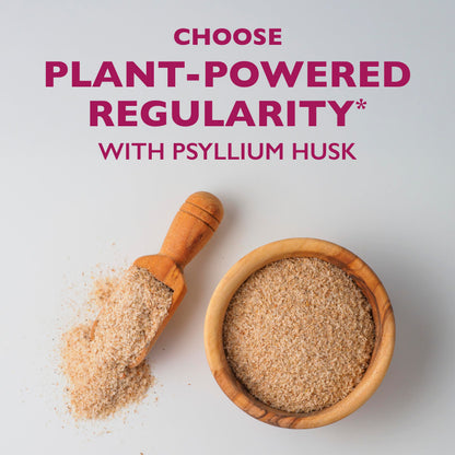 Metamucil 4-in-1 Psyllium Husk Friendly Fiber Supplement, Sugar-Free, 72 teaspoons, Orange Flavored, Daily Fiber Powder for Digestive Health Metamucil