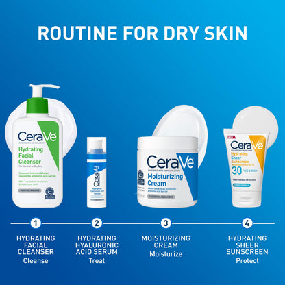 CeraVe Moisturizing Cream, Face & Body Moisturizer for Dry Skin, 19oz CeraVe
