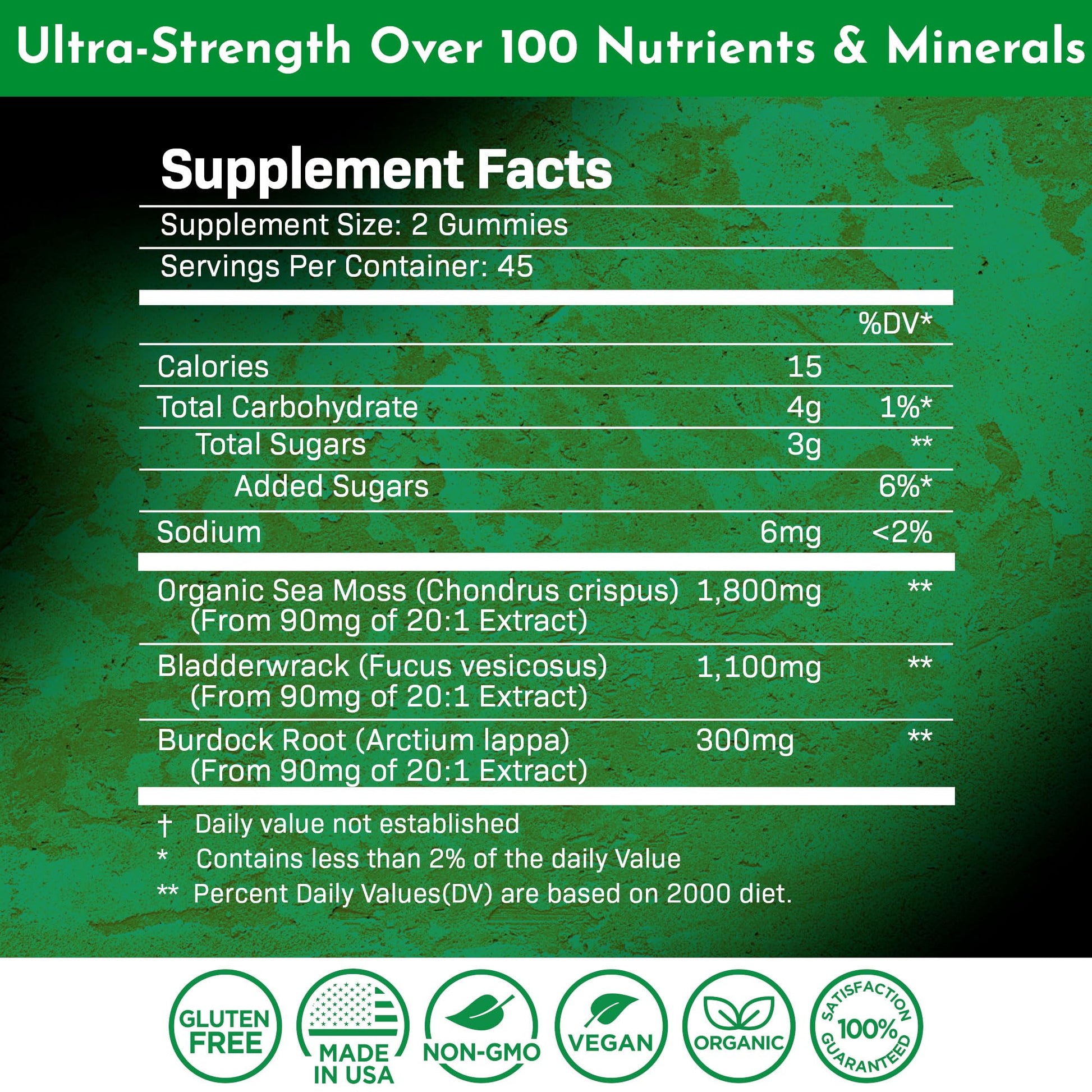 WELLNESS LABSRX Sea Moss Gummies, 3200mg Organic Seamoss, Irish Sea Moss WELLNESS LABSRX buy australia supplements
