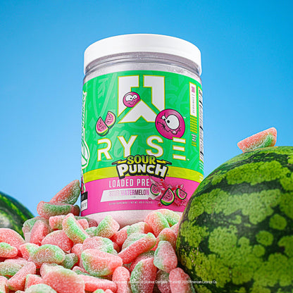 RYSE Loaded Pre Workout Powder - Strawberry Squeeze - Daily Pre-Workout for Men & Women with 390mg Caffeine, Beta Alanine, and Citrulline for Pump, Focus, and Energy - 30 Servings