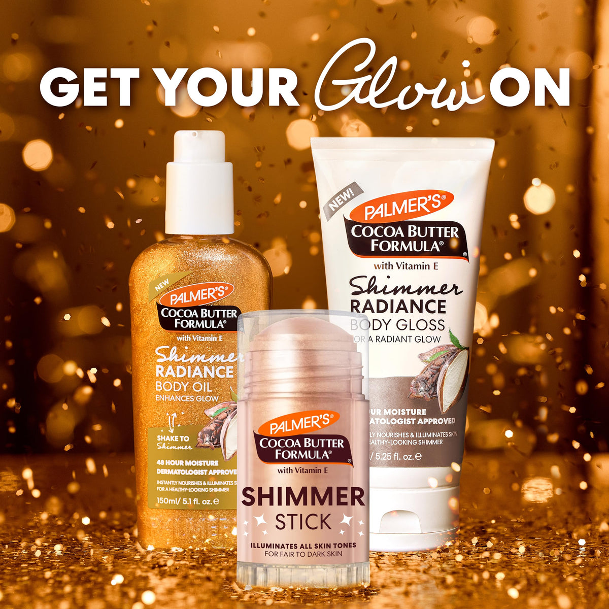 Palmer's Body Shimmer Stick, Cocoa Butter Formula with Vitamin E (1 Oz) Palmer's