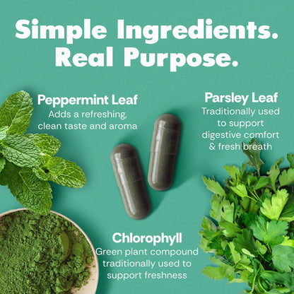 Her Fantasy Box | Body Magic | Chlorophyll Capsules - 30 Vegan Capsules for Detox, Digestion, Gut Health, Skin Support Her Fantasy Box