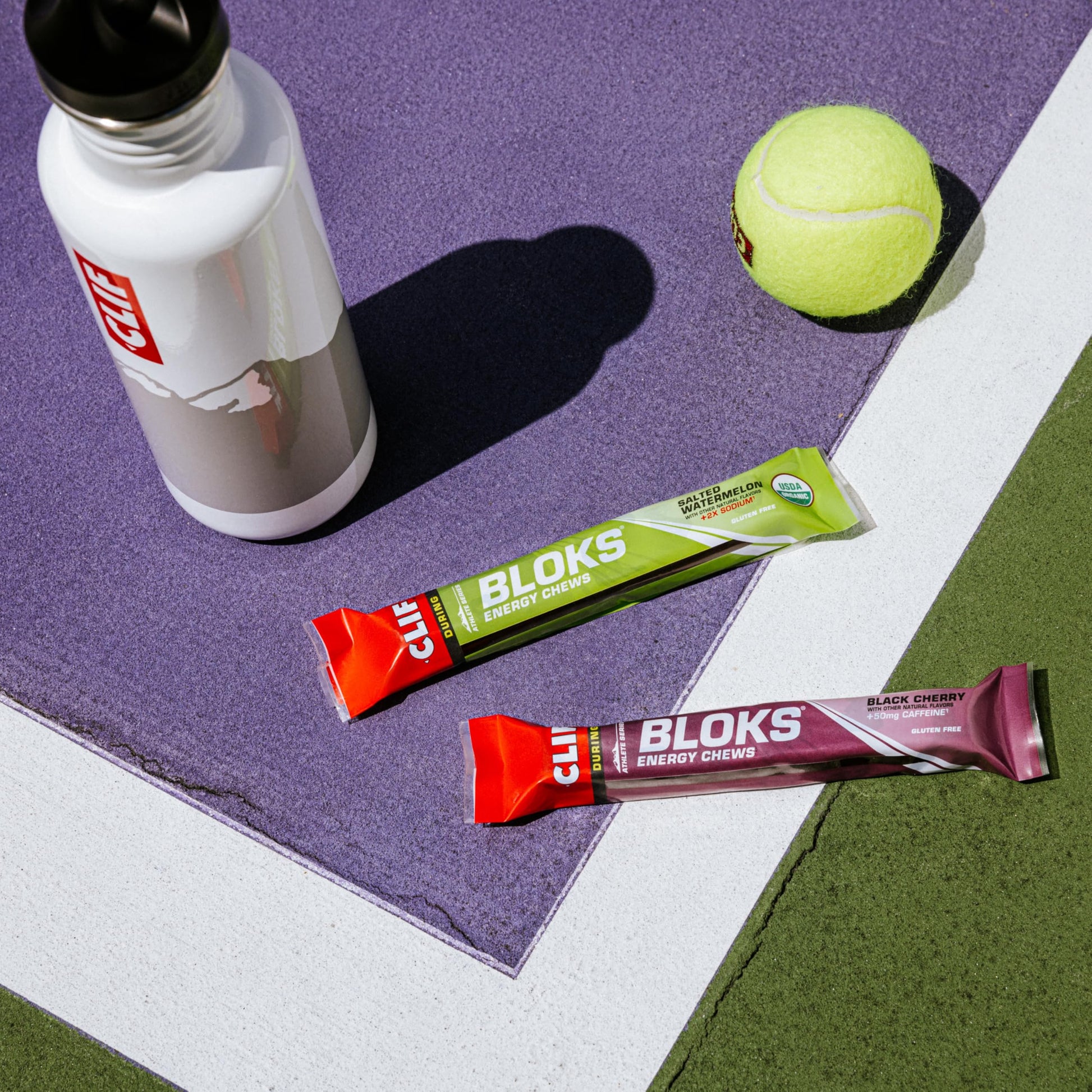 CLIF BLOKS - Mountain Berry Flavor - Energy Chews - Non-GMO - Plant Based - Fast Fuel for Cycling and Running - Quick Carbohydrates and Electrolytes - 2.12 oz. (18 Count) CLIF Bar buy australia supplements