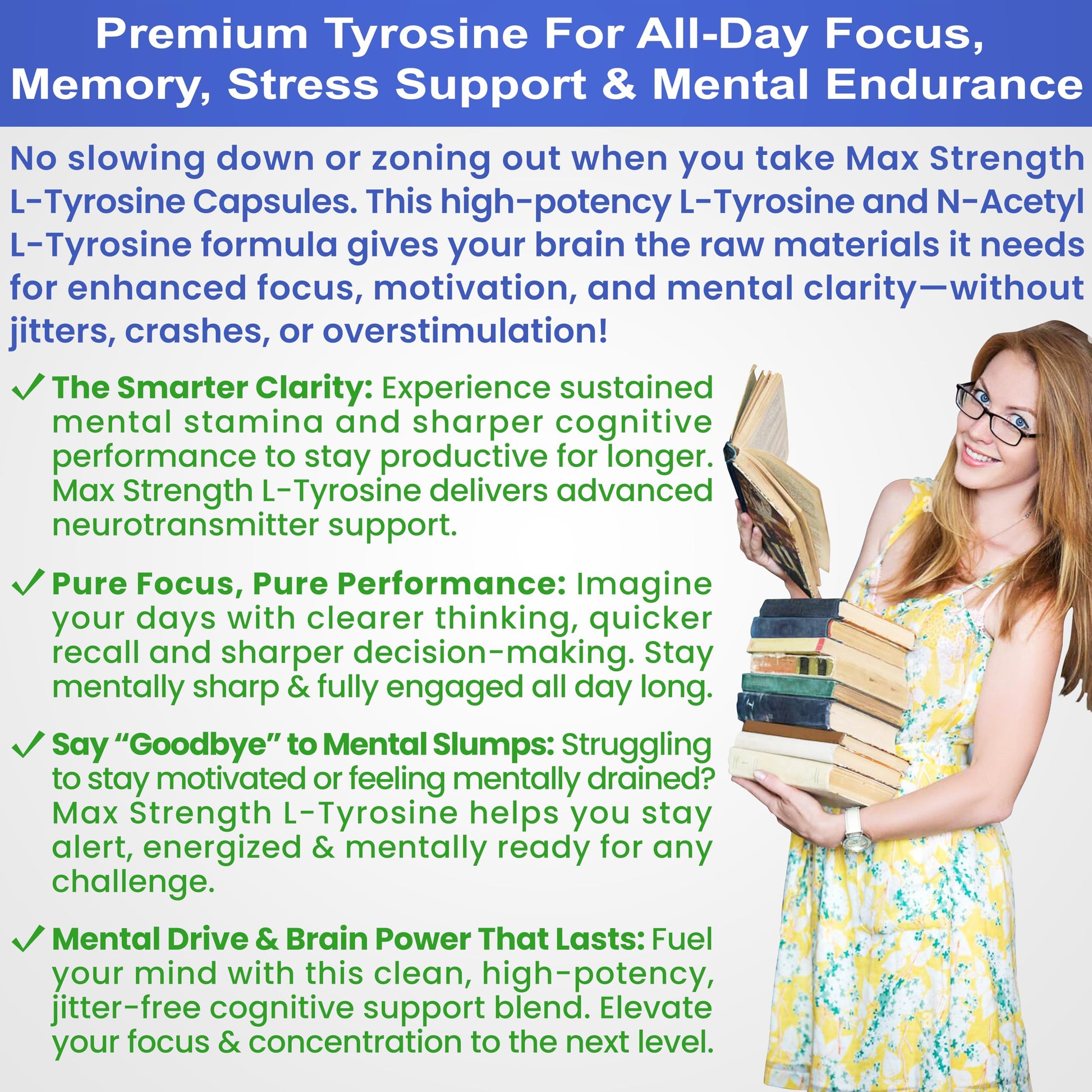 Max Strength L Tyrosine Supplement & N Acetyl L Tyrosine Peak Focus, Alertness, Concentration, Body & Mind Energy. L-Tyrosine 850mg Per 1 Capsule. A Well-Being Nutrient Boost For Performance BioWisdom Nutraceuticals buy australia supplements