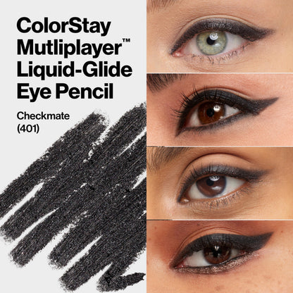 REVLON ColorStay Multiplayer Eye Pencil, 401 Checkmate, 0.03 oz REVLON