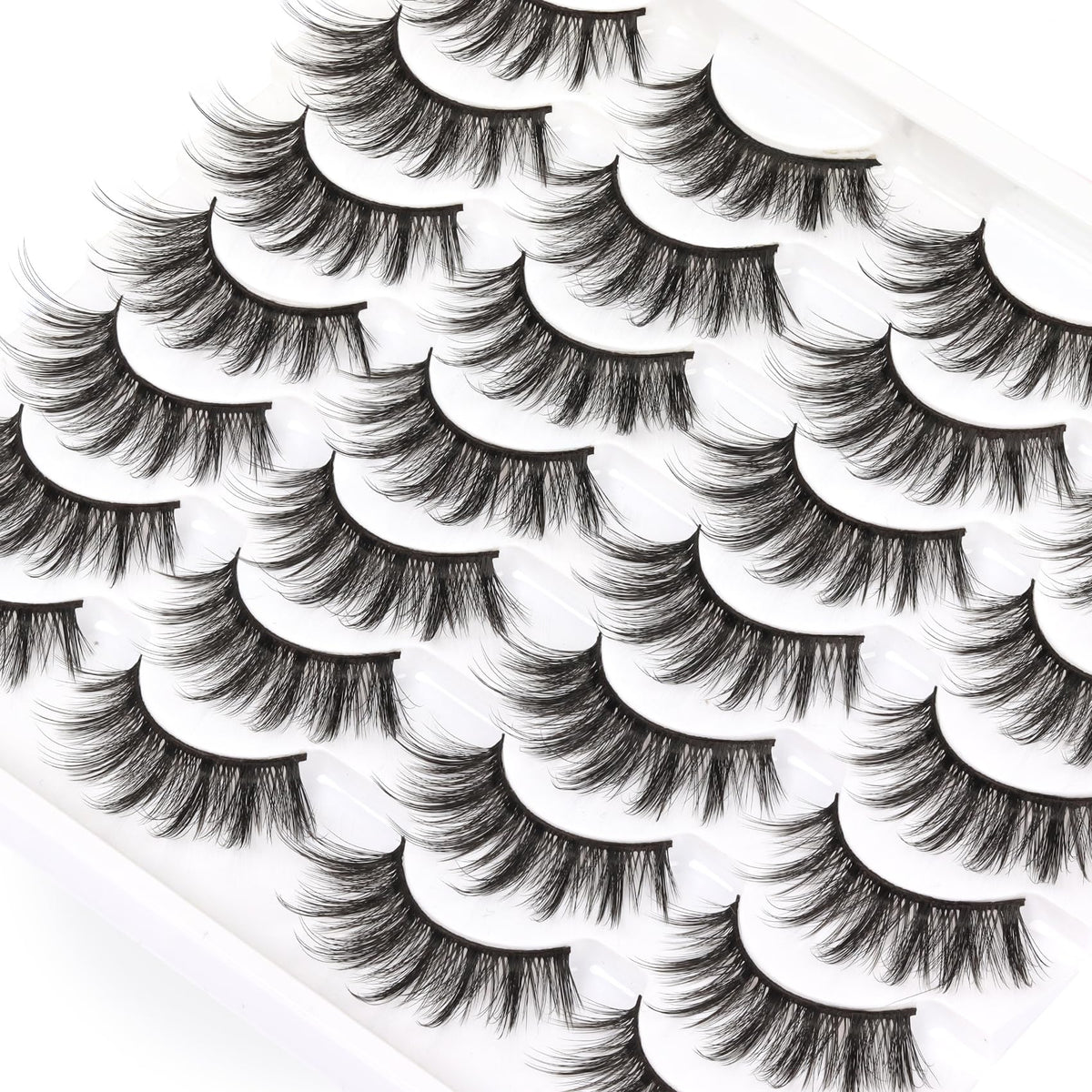 Losha Eyelashes Cat Eye Lashes Natural Look Wispy Faux Mink Lashes (54) Losha