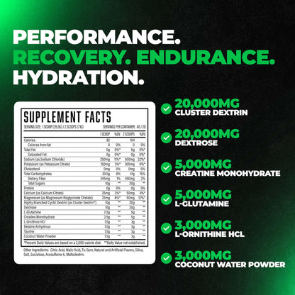 Formula XII Intra Workout Carbs & Post Workout Recovery Powder, Rapidly Absorbed, Boost Exercise Performance, Strength, Endurance & Hydration, 12 Science-Backed Ingredients (Strawberry Watermelon)