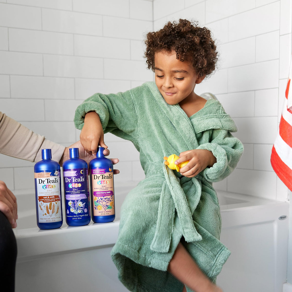Dr Teal's Kids 3-in-1 Elderberry Bath: Bubble Bath, Body Wash & Shampoo, 20 fl oz Dr Teal's
