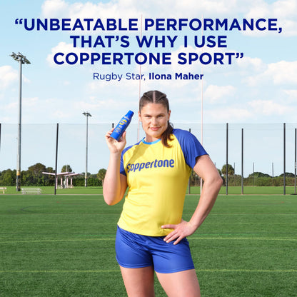 Coppertone Sport Sunscreen Spray SPF 50, Water Resistant Spray Sunscreen Pack, 5.5 Oz, Pack of 2 (Packaging May Vary) Coppertone