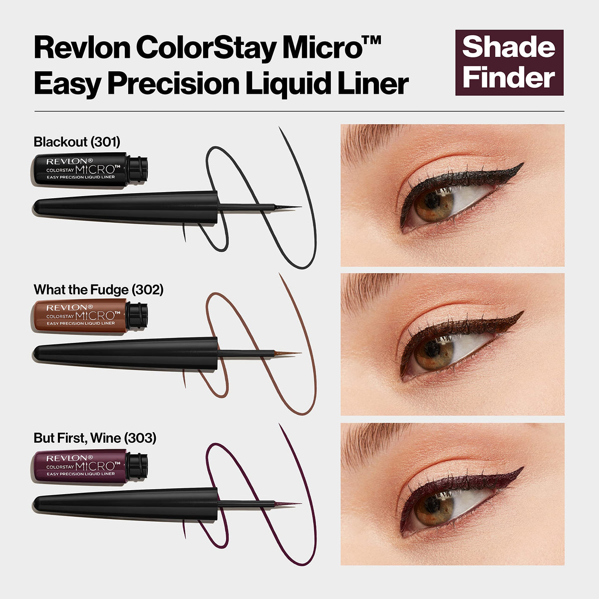 REVLON ColorStay Micro Easy Precision Liquid Liner, 301 Blackout REVLON
