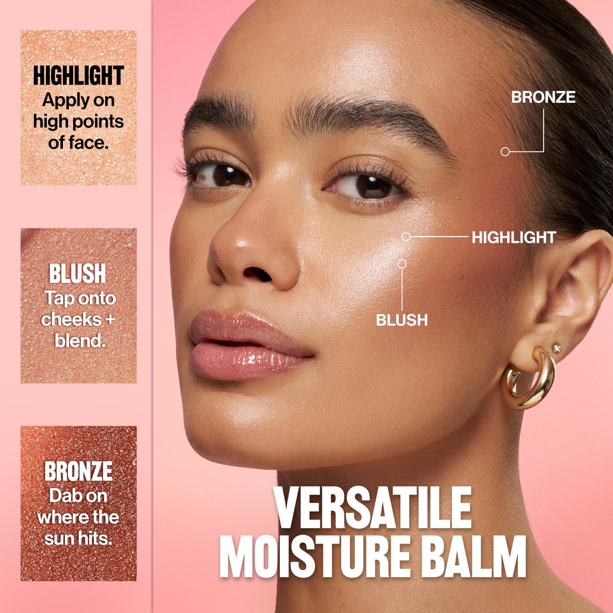 Revlon Glimmer Super Balm, Multi-Use Makeup, 006 Bronze Noir, 0.06 oz REVLON