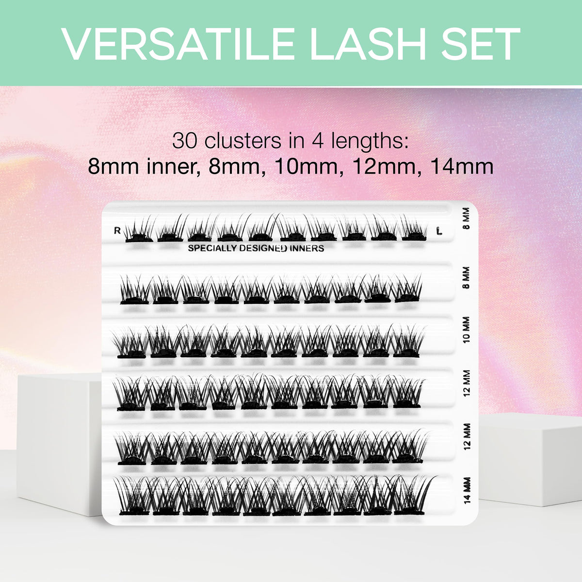 Ardell Press On Lashes Wispies Natural Pre Glued Lash Clusters, 60 ct Ardell