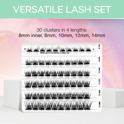 Ardell Press On Lashes Wispies Natural Pre Glued Lash Clusters, 60 ct Ardell