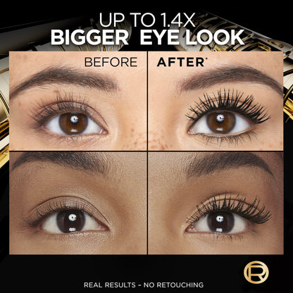 L'Oreal Paris Voluminous Panorama Mascara, Volumizing and Lengthening Mascara, Washable Longwear and Smudge Resistant Make Up, Blackest Black, 0.33 Fl Oz L'Oreal Paris