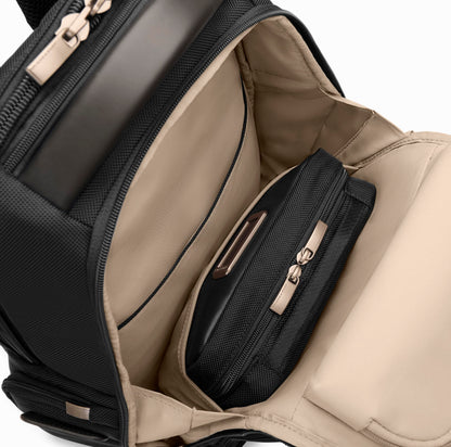 Briggs & Riley Medium Cargo Backpack for Women & Men - Laptop Backpack, For Work & Travel, Lightweight & Durable, Padded Straps, Fits up to 15" Laptop - @work Collection, Black Gsupps Australia