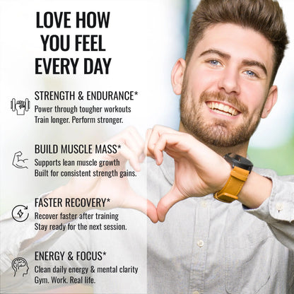 Creatine Monohydrate Gummies for Men & Women - Sugar Free & Vegan Advanced Formula W/L-Taurine + Vitamin B12 - for Muscle Strength, Muscles Builder, Recovery, DLNIA
