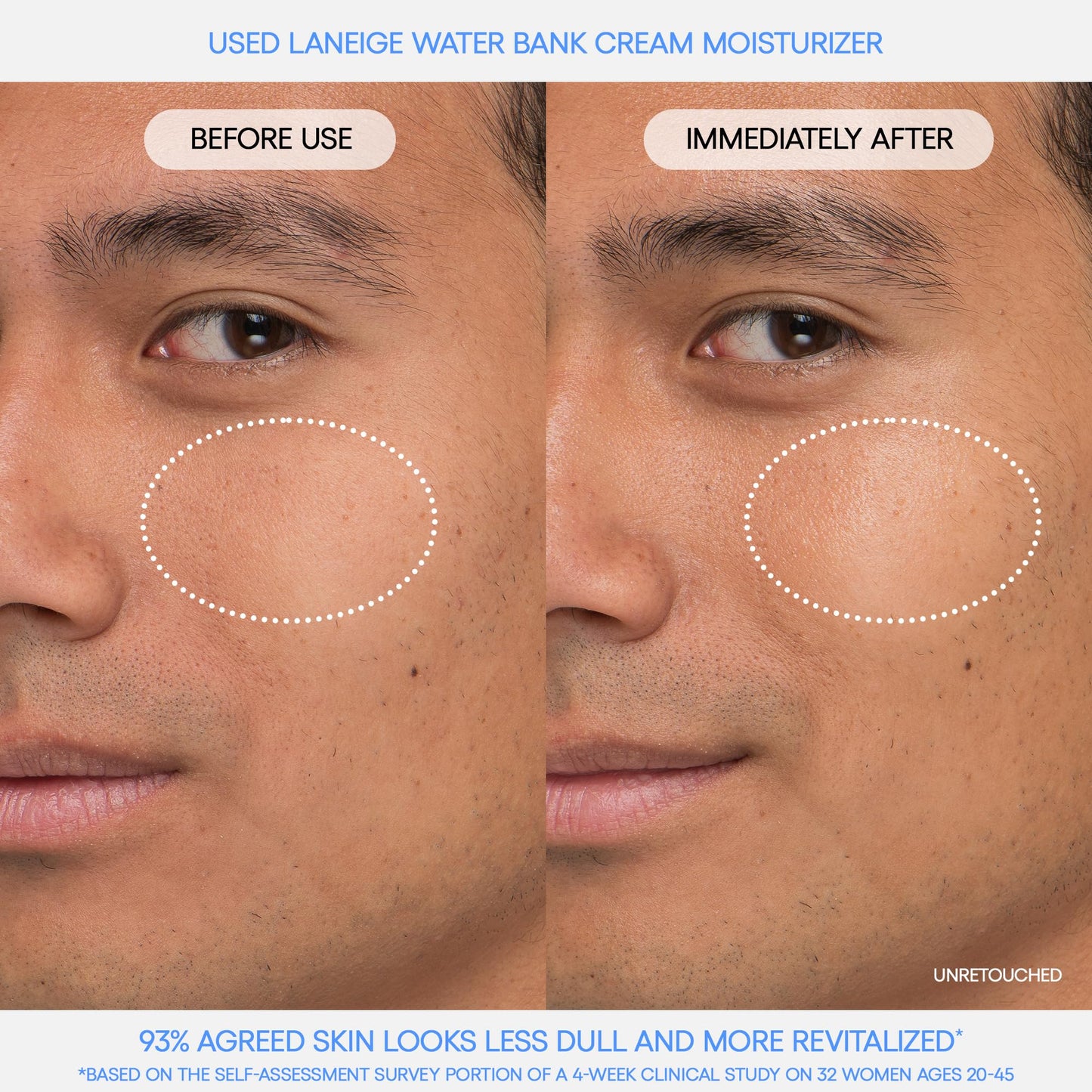 LANEIGE Water Bank Blue Hyaluronic Cream Moisturizer: Hydrating Korean Face Cream with Squalane & Ceramide LANEIGE