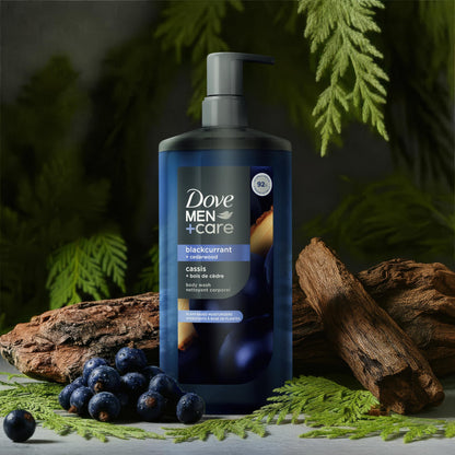 Dove Men Moisturizing Body Wash, Blackcurrant + Cedarwood, 26 oz DOVE MEN + CARE