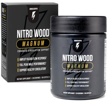InnoSupps Nitro Wood Magnum – Nitric Oxide Booster for Men – Supports Blood Flow, Circulation & Male Performance – Stamina, Endurance & Size Support – 60 Veg Capsules InnoSupps buy australia supplements