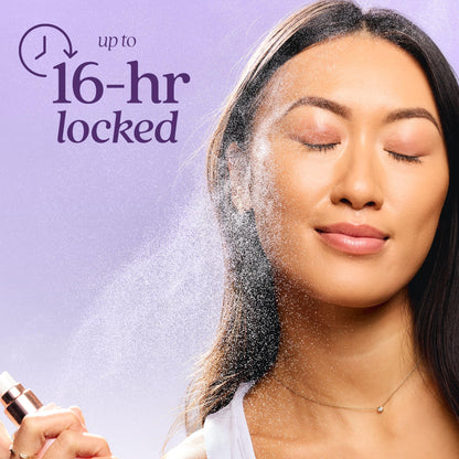 tarte life lock hydrating setting spray – 10-in-1 Weightless Mist to Hydrate & Lock Long-Lasting Makeup, Waterproof, Sweatproof & Transfer-Resistant, Vegan & Cruelty-Free, travel size tarte