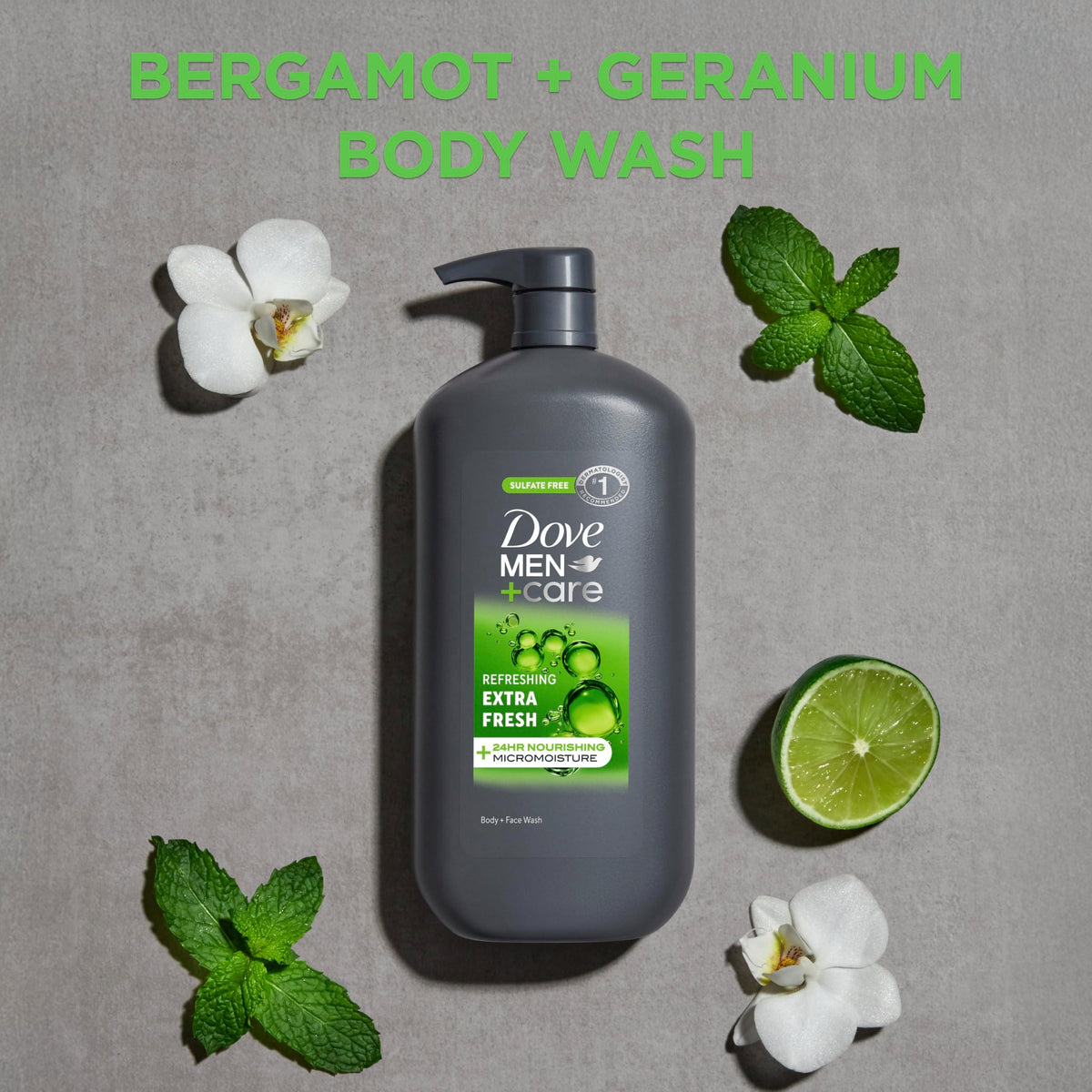 DOVE MEN + CARE Body & Face Wash Refreshing Extra Fresh Men's Body 30 oz DOVE MEN + CARE