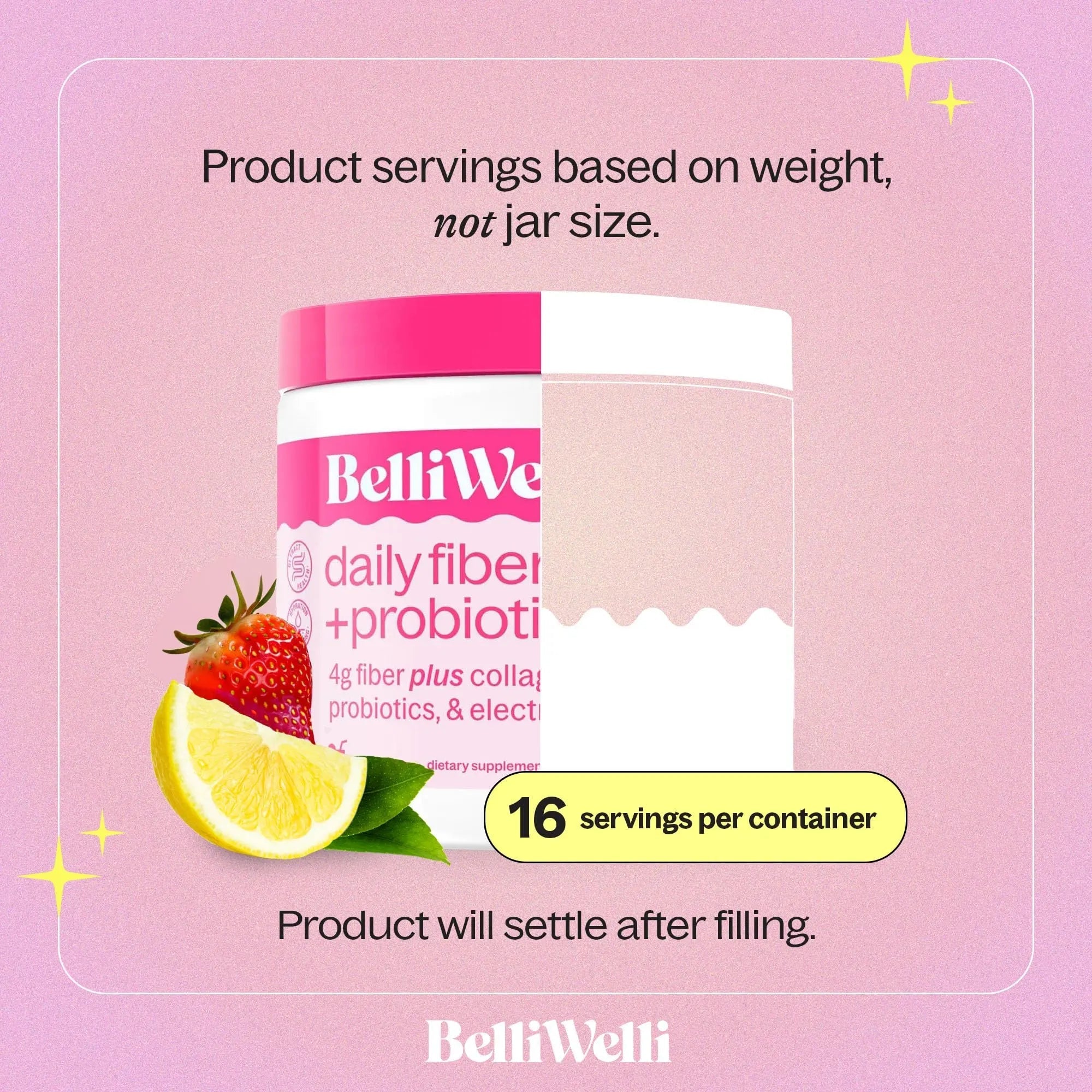 BelliWelli Fiber Supplement for Women & Men Premium Daily Fiber Powder from Organic Acacia with Added Collagen Electrolytes & Probiotics No Bloat Constipation & Gut Health Support(Strawberry Lemonade) Belli Welli buy australia supplements