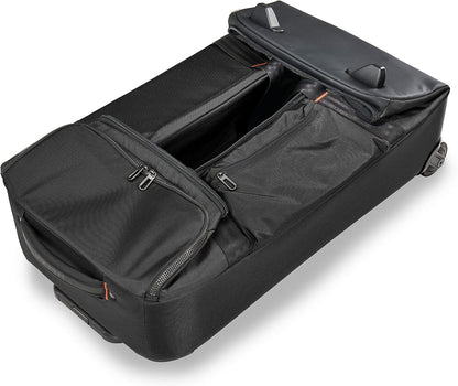 Briggs & Riley 27" Medium Upright Duffle - Checked Luggage for Travel, Suitcases with Wheels, Softside Rolling Bag for Men & Women, Self-Repairing Zipper - ZDX Collection, Black Gsupps Australia