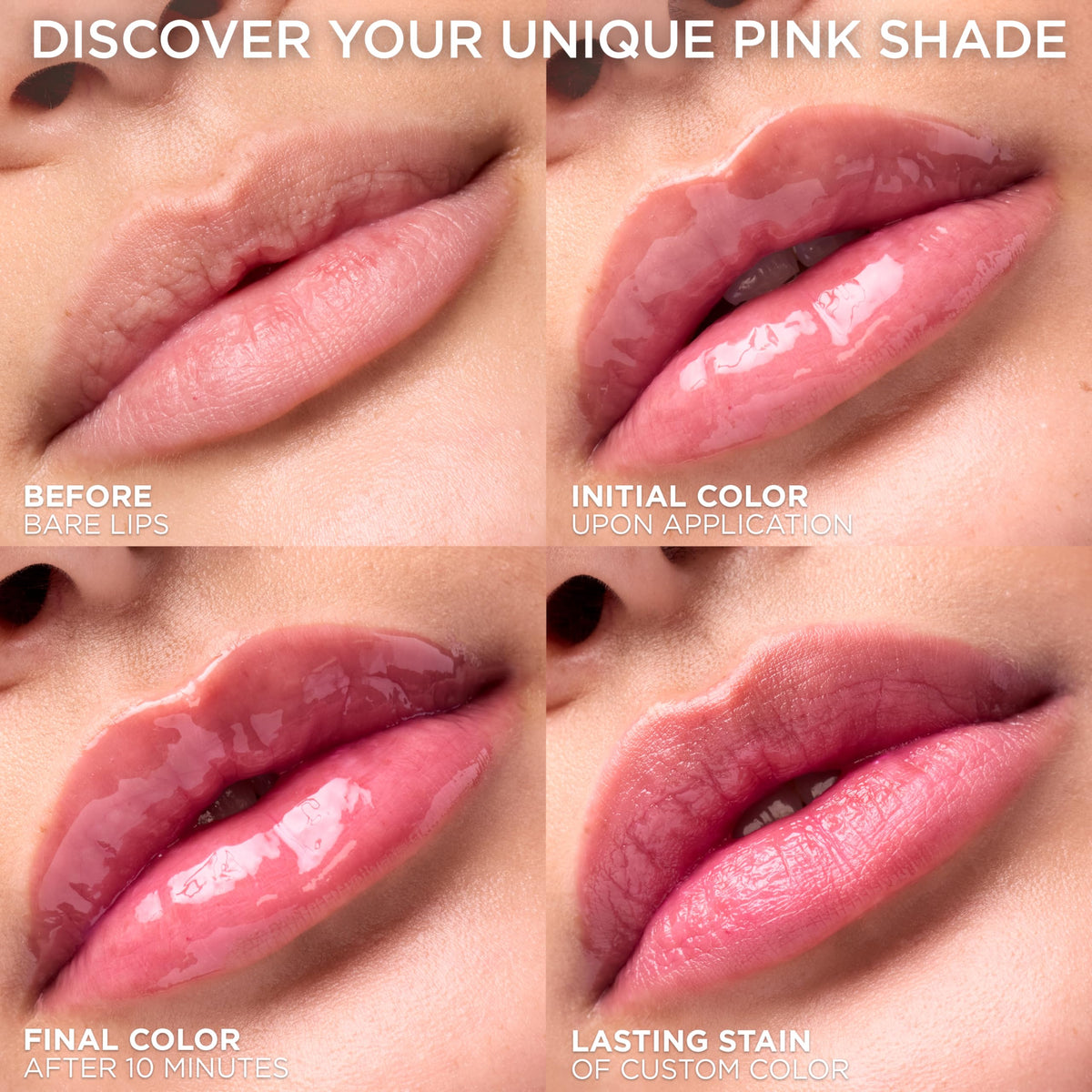 L'Oreal Paris Plump Ambition pH Hyaluron Lip Oil, Color Shifting Lip Tint with 24HR Hydration, Volumizing Shine and Lasting Color, 020 pH Rosé L'Oreal Paris