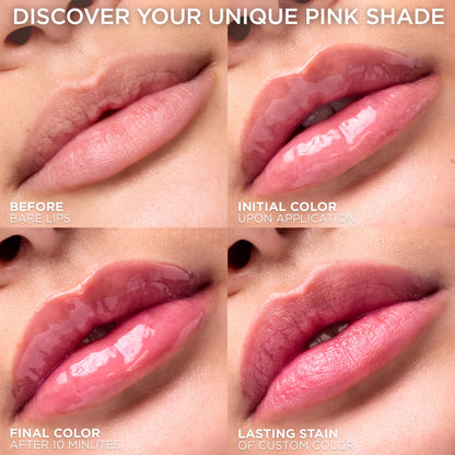 L'Oreal Paris Plump Ambition pH Hyaluron Lip Oil, Color Shifting Lip Tint with 24HR Hydration, Volumizing Shine and Lasting Color, 020 pH Rosé L'Oreal Paris