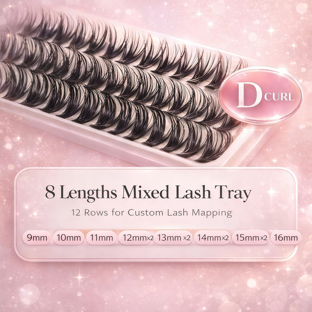 Natural Lash Clusters Kit 30D+40D Wispy Lashes Clusters Eyelash Extension WIGICD
