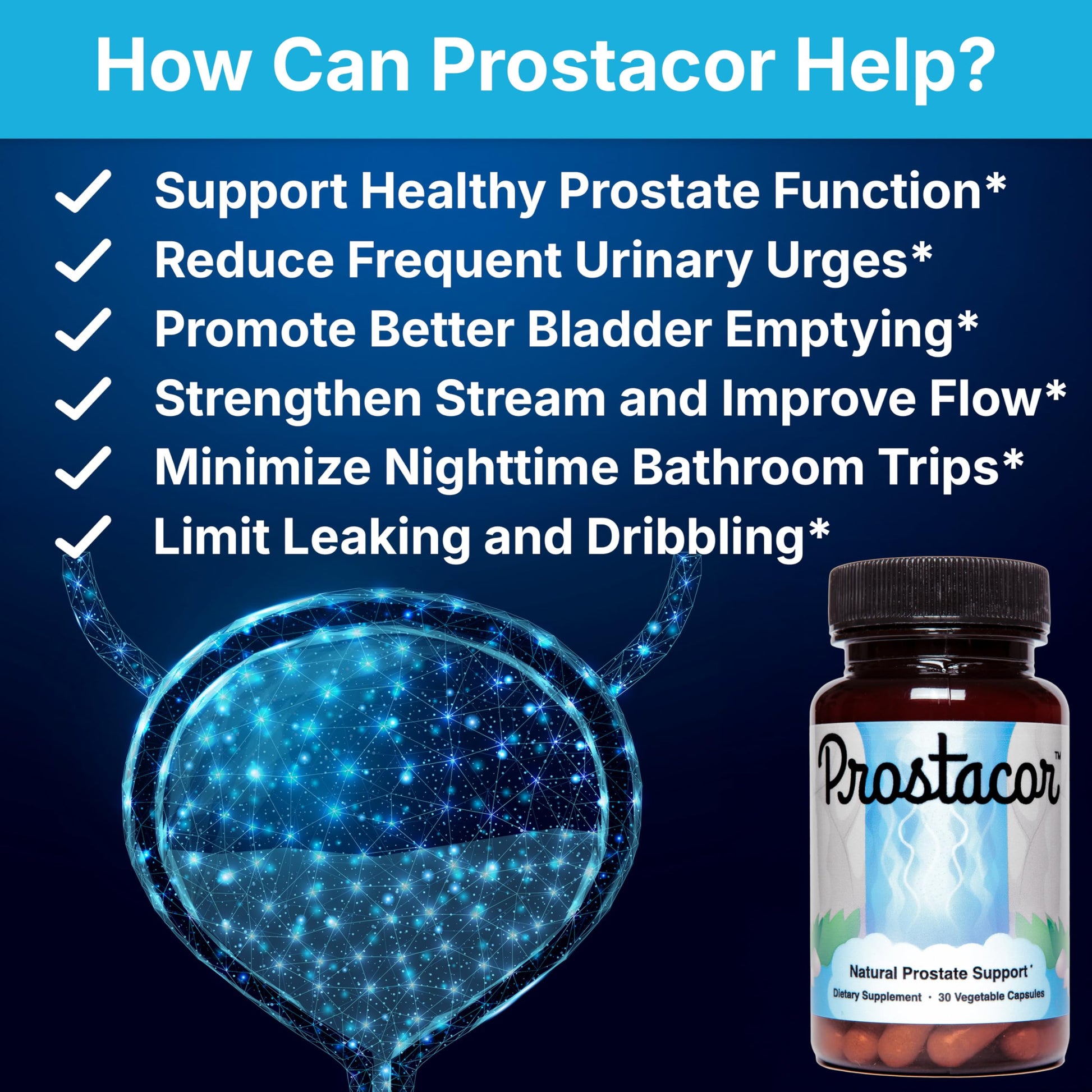 Prostacor - Natural Prostate Support Supplement - Non-GMO, Vegan, Gluten-Free Prostacor buy australia supplements
