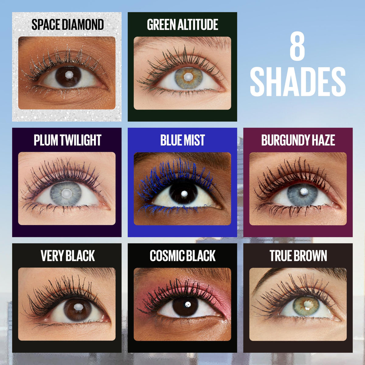 Maybelline Lash Sensational Sky High Washable Mascara Makeup, Volumizing, Lengthening, Defining, Curling, Multiplying, Buildable Formula, Blackest Black, 1 Count MAYBELLINE