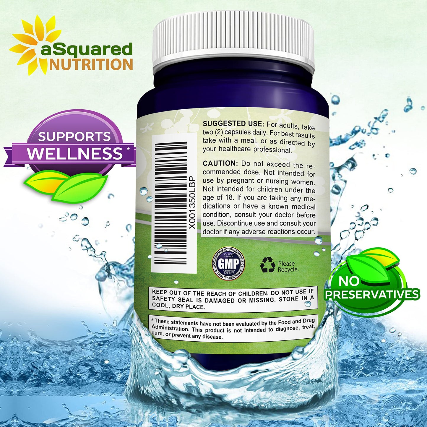 100% Natural Resveratrol - 1000mg Per Serving Max Strength (180 Capsules) Antioxidant Supplement, Trans-Resveratrol Pills aSquared Nutrition