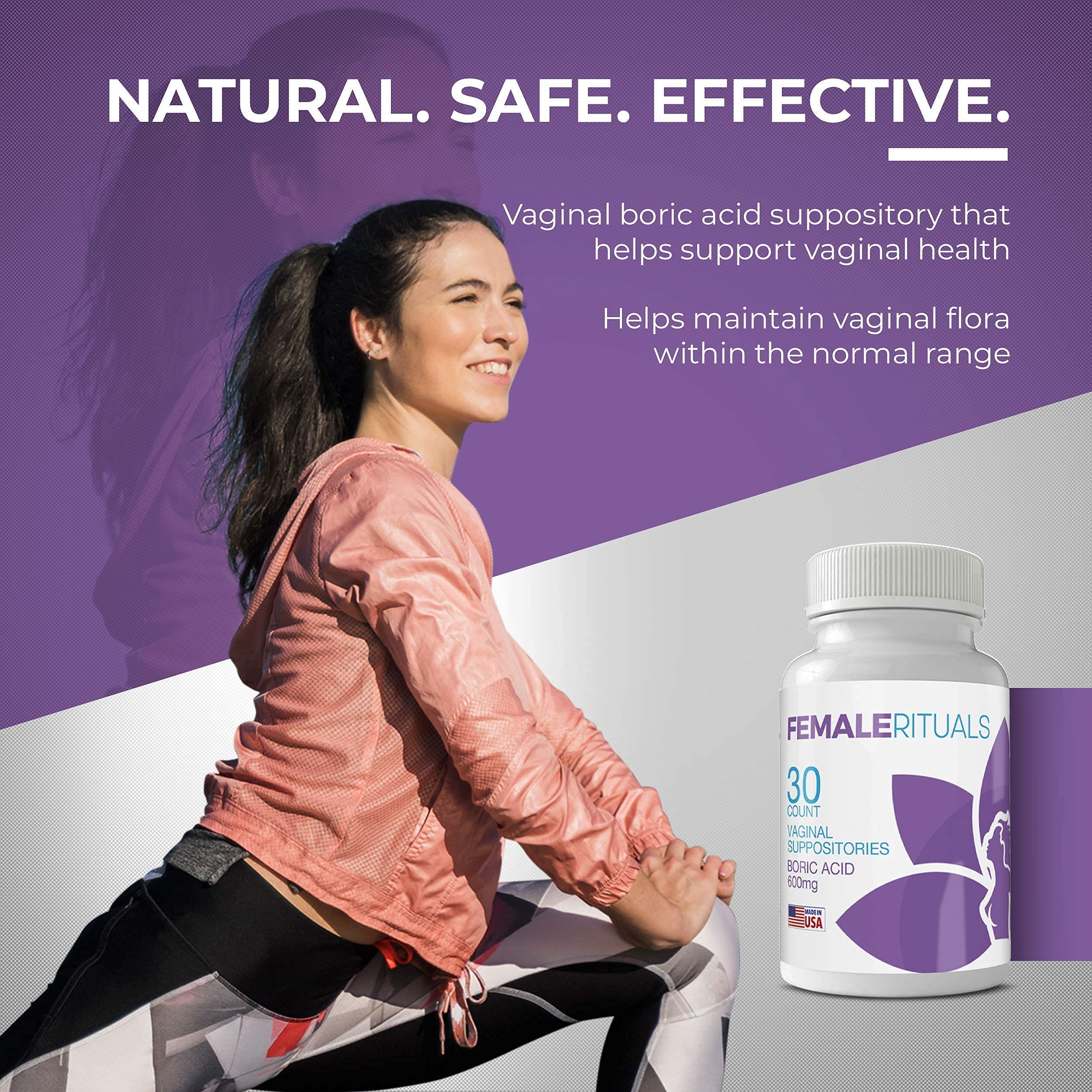FEMALE RITUALS - Vaginal Moisturizer Boric Acid Suppositories for PH Balance - Bad Odors FEMALE RITUALS buy australia supplements