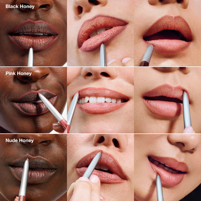 Clinique Long Lasting Quickliner Lip Liner | Non-Drying + No Sharpening, Black Honey Clinique