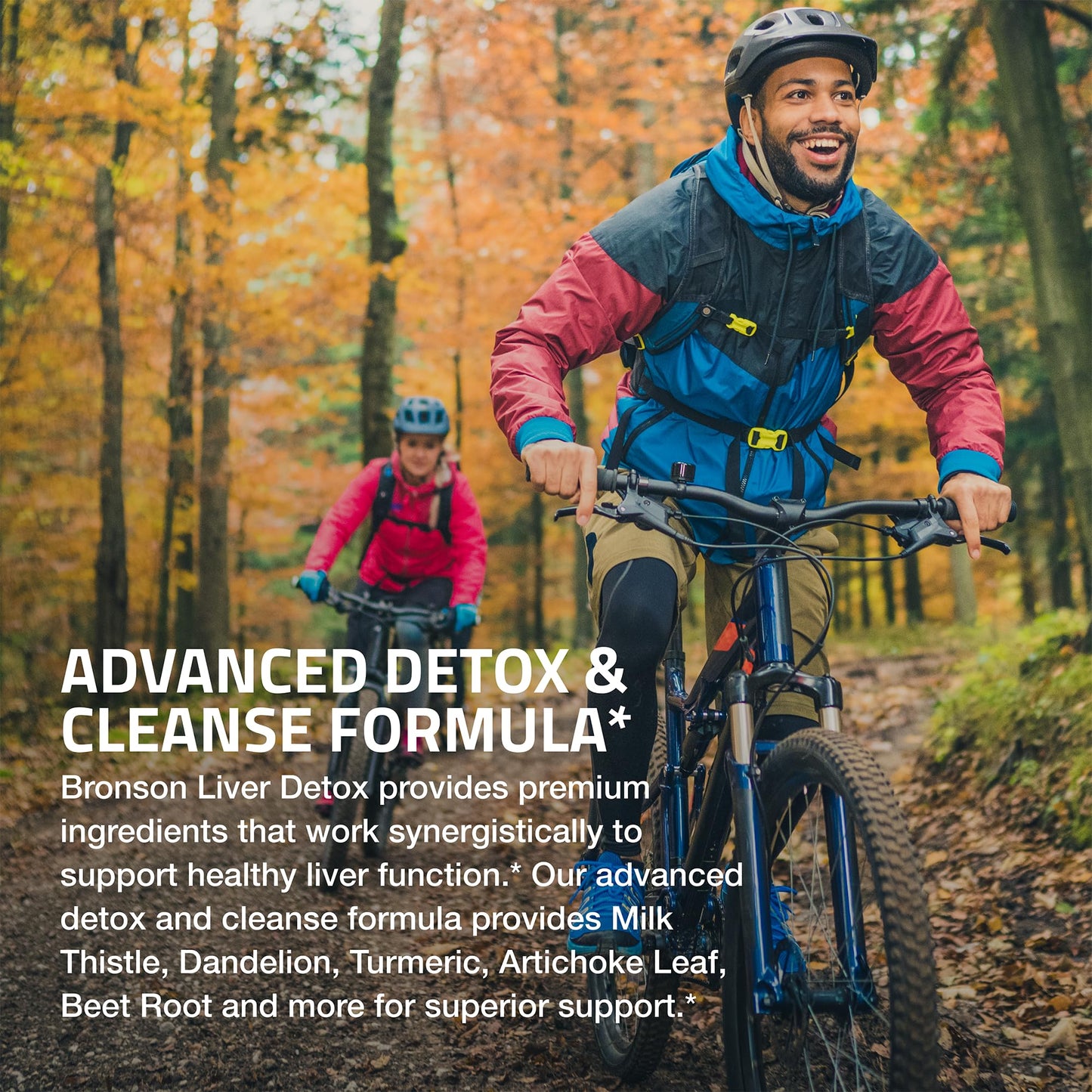 Bronson Liver Detox Advanced Detox & Cleansing Formula Supports Health Liver Function with Milk Thistle, Dandelion Extract, Turmeric, Artichoke Leaf & More Bronson