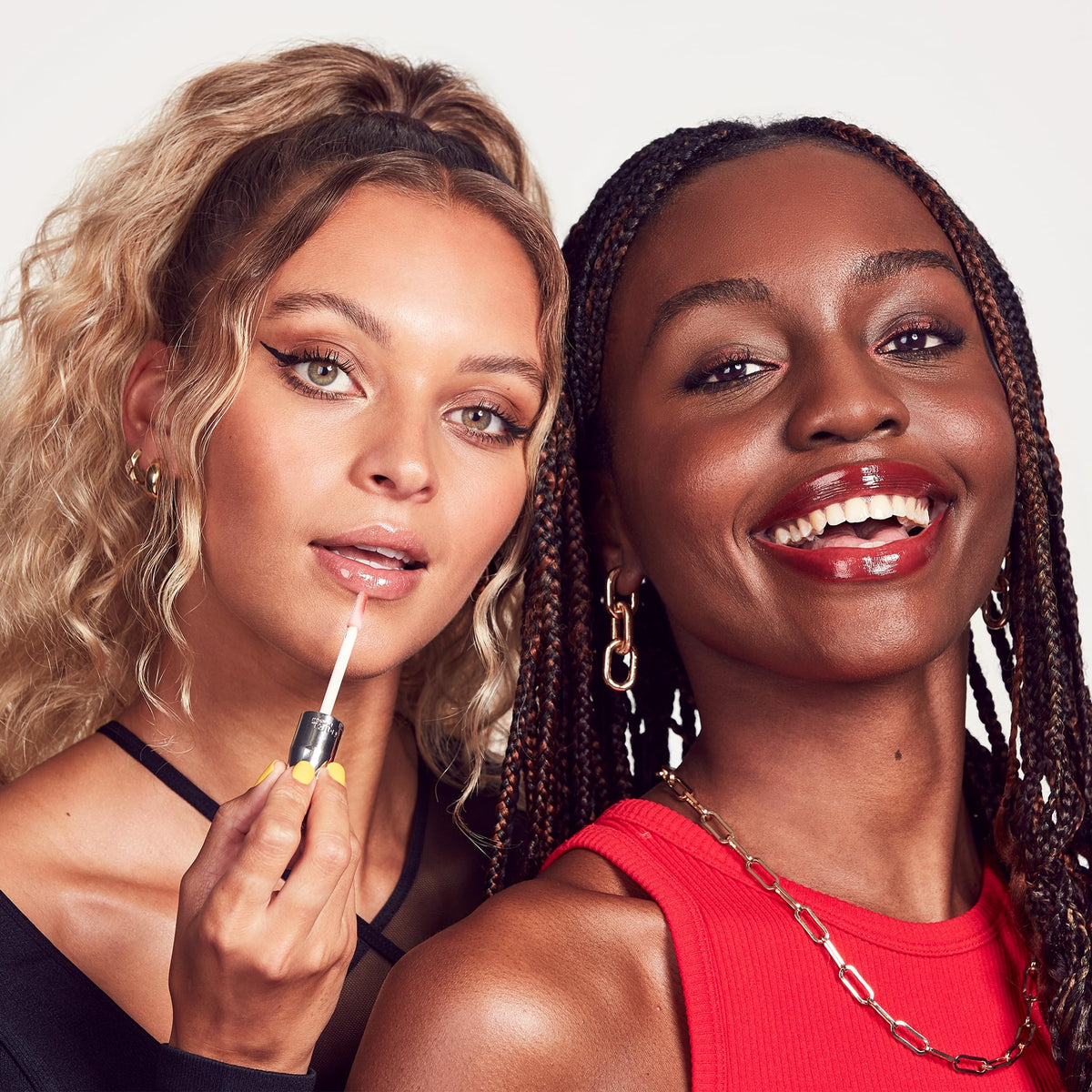 Rimmel Stay Glossy Lip Gloss - Non-Sticky and Lightweight Formula for Lip Color and Shine - 130 Blushing Belgraves, .18oz Rimmel