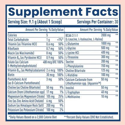 NativePath Hydrate, Zero Sugar, Electrolytes Powder with BCAAs, Peach Mango Hydration, Keto & Paleo Friendly, 30 Servings NativePath