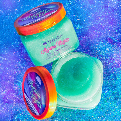 Tree Hut Shea Sugar Scrub, Aurora Nights, 18 oz Tree Hut